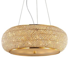 Φωτιστικό Οροφής Pasha' 164984 65x41/120cm 14xE14 40W Gold Ideal Lux