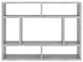 Ραφιέρα Τοίχου Γκρι Σκυροδέματος 75x16x55 εκ. από Επεξ. Ξύλο - Γκρι