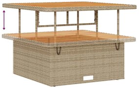 vidaXL Σετ Καναπέ Κήπου 9 pcs Μπεζ συνθετικό ρατάν