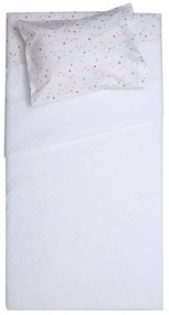 Κουβέρτα Βρεφική Δήλος White Viopros Αγκαλιάς 80x115cm Βαμβάκι-Πολυέστερ
