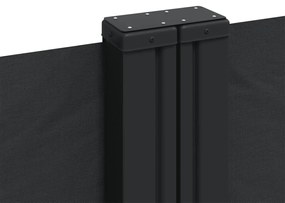 vidaXL Σκίαστρο Πλαϊνό Συρόμενο Μαύρο 140 x 600 εκ.