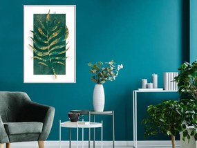 Αφίσα - Gilded Palm Leaf - 30x45 - Χρυσό - Χωρίς πασπαρτού