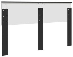 vidaXL Κεφαλάρι Μαύρη Οξυά 150 cm Επεξεργασμένο ξύλο