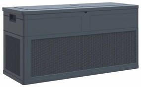 vidaXL Μπαούλο Αποθήκευσης Κήπου Ανθρακί 320 Λίτρα