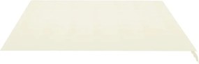 vidaXL Ανταλλακτικό Ύφασμα Τέντας Κρεμ 430x345 εκ. Πολυεστέρας