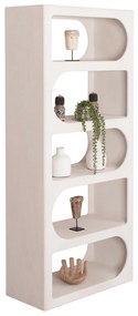 ΒΙΒΛΙΟΘΗΚΗ ΣΕΙΡΑ SANTORINI HM18062 MDF ΣΕ ΥΠΟΛΕΥΚΟ ΧΡΩΜΑ 80x38x180Yεκ. (1 Τεμμάχια)