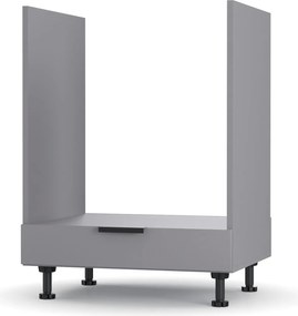 Craft Κάτω Ντουλάπι Φούρνου Γραφίτης 60x48x82cm