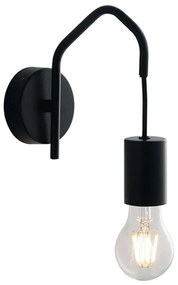 Φωτιστικό Τοίχου - Απλίκα Habitat I-HABITAT-AP NER 1xE27 18x17,5cm Black Luce Ambiente Design Metal