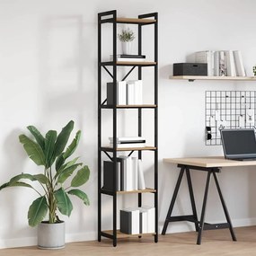 vidaXL Βιβλιοθήκη artisan δρυς 40 x 30 x 188 εκ Επεξεργασμένο ξύλο