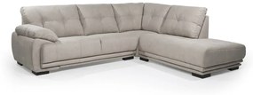 Γωνιακός καναπές, Los Angeles μπεζ 273x90x234cm Δεξιά γωνία –VEG-TED-004