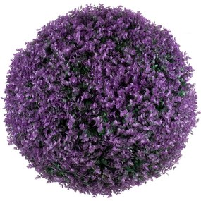 Τεχνητό Φυτό Θάμνος Πυξάρι 78524 Φ66cm Green-Purple GloboStar Πλαστικό