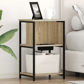 vidaXL Κομοδίνο Sonoma Δρυς 38 x 31 x 61 εκ Επεξεργασμένο ξύλο