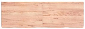 vidaXL Επιφ Τραπεζιού Αν Καφέ 120x40x(2-4)εκ. Επεξ. Μασίφ Ξύλο Δρυός