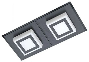 Φωτιστικό Οροφής-Πλαφονιέρα Led Masiano 1 99362 3000K Black Eglo Aluminium, Plastic