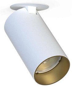 Φωτιστικό Οροφής - Σποτ Mono Surface 7683 1xGU10 10W White-Gold Nowodvorski Metal, Plastic
