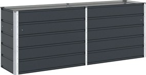 vidaXL Γλάστρα Ανθρακί 480 x 50 x 45 εκ Επικαλυμμένος Χάλυβας