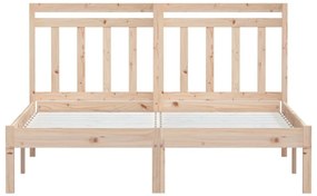 vidaXL Πλαίσιο Κρεβατιού 150 x 200 εκ. Μασίφ Ξύλο King Size