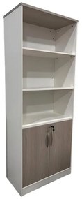 Βιβλιοθήκη γραφείου Armadi σε Sonoma - Λευκό 80x40x200εκ 80x40x200 εκ.