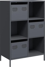 vidaXL Ντουλάπι Ανθρακί 68x39x103,5 εκ. από Χάλυβα