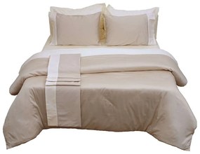 Κουβερλί Διπλής Όψεως Luxury Bicolour 3 Beige/Ivory Anna Riska Υπέρδιπλo 220x240cm 100% Cotton Satin