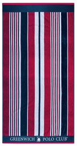 Πετσέτα Θαλάσσης (90x180) Greenwich Polo Club 3632 Red/Blue