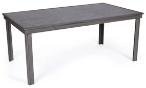 Τραπέζι κήπου "Scana" αλουμίνιο σε γκρι χρώμα 150x90x74 100-03644