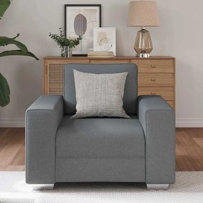 vidaXL Καναπές με μαξιλάρι Σκούρο γκρι 100 x 77 x 82 εκ ύφασμα