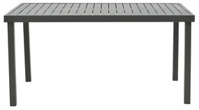 Τραπέζι Kliton   αλουμινίου ανθρακί 150x80x74εκ