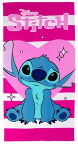Παιδική Πετσέτα Θαλάσσης Microfiber (70x140) Dimcol Lilo & Stitch 87 Fuchsia