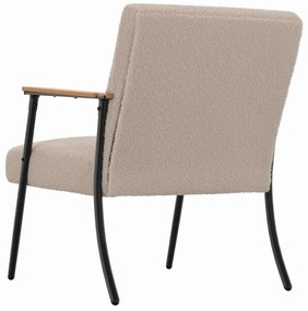 vidaXL Πολυθρόνα Ανοιχτό γκρι 59 x 75 x 78 εκ