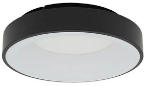 Φωτιστικό Οροφής - Πλαφονιέρα Nikki Round 11206 38x9,5cm 32W Led 3000K Black Nowodvorski