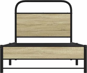 vidaXL Πλαίσιο Κρεβατιού Χωρ. Στρώμα Sonoma Δρυς 80x200εκ Επεξ. Ξύλο