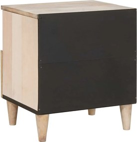 vidaXL Κομοδίνο 2 pcs Λευκό 40 x 33 x 46 εκ. Επεξεργασμένο Ξύλο