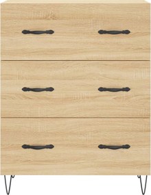 vidaXL Ντουλάπι Sonoma Δρυς 69,5 x 34 x 90 εκ. από Επεξεργασμένο Ξύλο