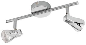 Φωτιστικό Σποτ Led 97829 Silver Tiberio Eglo Metal, Plastic