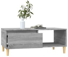 vidaXL Τραπεζάκι Σαλονιού Γκρι Sonoma 90x50x36,5εκ. Επεξεργασμένο Ξύλο