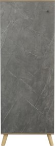 ΠΑΠΟΥΤΣΟΘΗΚΗ-ΝΤΟΥΛΑΠΙ ALVARO HM8954.14 ΜΕΛΑΜΙΝΗ SONAMA-STONE TEXTURE 50Χ38Χ135Yεκ.