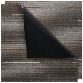 VEVOR Carpet Tiles Reusable 610x610 mm, 24 PCS Modular Carpet Square Rug, Commercial Floor Soft Padded for Seamless Cover 8.9㎡, Easy DIY Replacement for Living Room Bedroom Office Indoor, Dark Brown