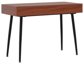 vidaXL Γραφείο Υπολογιστή με Συρτάρι Καφέ 110x50x75 εκ. Επεξεργ. Ξύλο