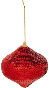 Χριστουγεννιάτικη Μπάλα Onion 07.207958 10,5x10,5cm Red