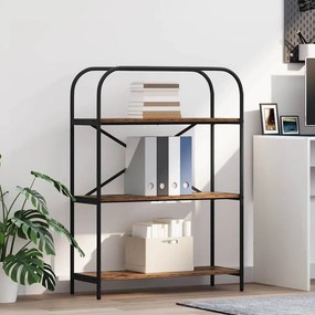vidaXL Ράφι Βιβλίων 3 επιπέδων 80 x 30 x 109 εκ Επεξεργασμένο ξύλο
