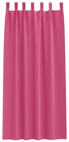 vidaXL Κουρτίνες με κουρτίνες 2 pcs Φωτεινό Ροζ 245x140εκ. Πολυεστέρας