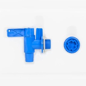 vidaXL Δοχείο Νερού με Βρύση Διαφανές 10 Λ. Πλαστικό