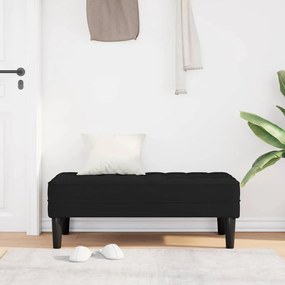 vidaXL Παγκάκι Μαύρο 113x57x39 εκ. Βελούδο