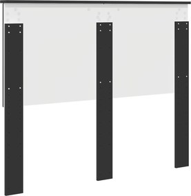 vidaXL Κεφαλάρι με κεφαλάρι Μαύρη Οξυά 120 cm Επεξεργασμένο ξύλο