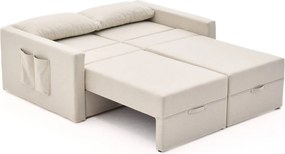Διθέσιος Καναπές Κρεβάτι Κρέμα SAROS 110x155x72