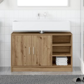 vidaXL Cabinet Νεροχύτη Δρυός 90x29x55 εκ. Επεξεργασμένο Ξύλο