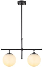 Φωτιστικό Οροφής Roe 942FLG1230 52x15x76cm 2xE14 40W Black-White Opviq