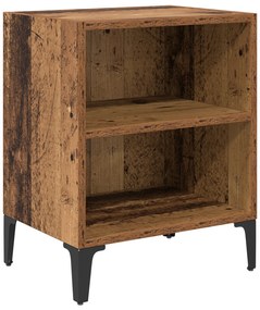 vidaXL κομοδίνο  Παλαιό Ξύλο 40x30x50 εκ. Μηχανικά Ξύλα