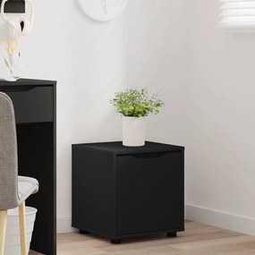 vidaXL Ντουλάπι Μπάνιου Μαύρο 40,5 x 40 x 44 εκ Επεξεργασμένο ξύλο